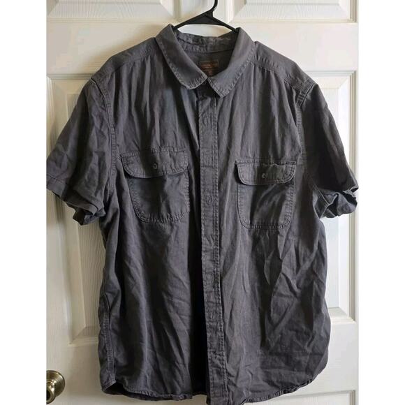 Boulder Creek Trading Company Shirt Men's 2XL Big Dark Gray Denim Chambray Work - Picture 1 of 5